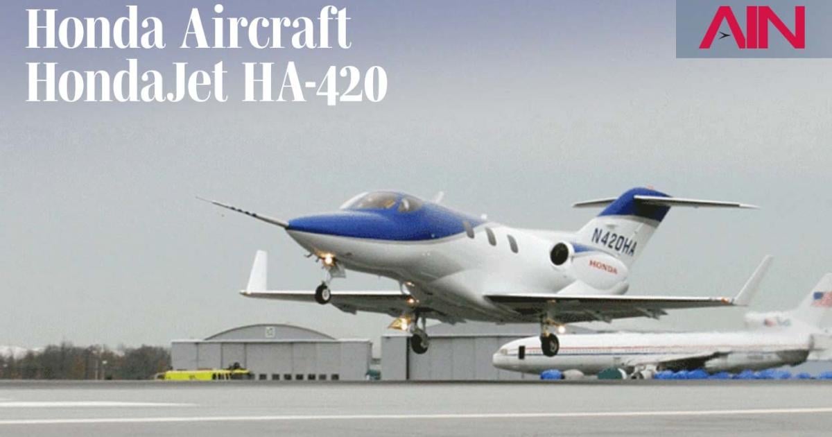 HondaJet first flight 20th